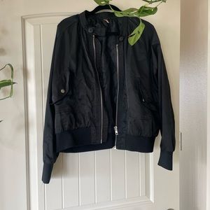 free people oversized bomber jacket / size L